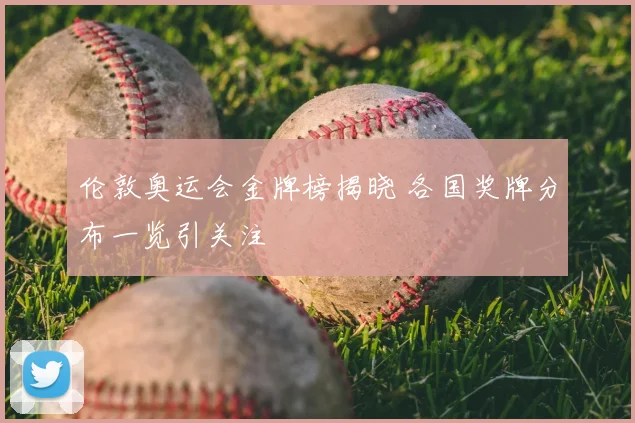 伦敦奥运会金牌榜揭晓 各国奖牌分布一览引关注